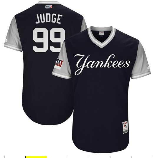 Yankees 99 Aaron Judge Judge Navy 2018 Players Weekend Authentic Team Jersey,We sell and wholesale Yankees 99 Aaron Judge Judge Navy 2018 Players Weekend Authentic Team Jersey on line form chian!